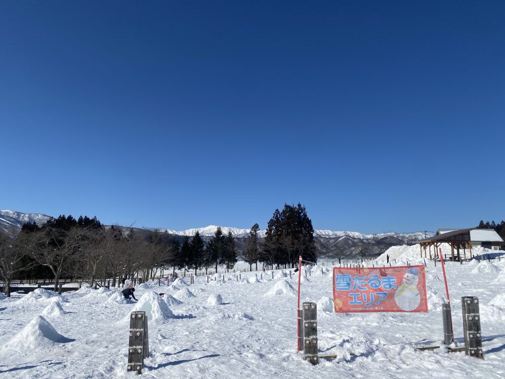 雪だるまエリアの全体の様子